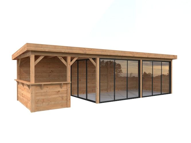 Palmako Carport/Pavillon Connect Lenna 24,9 m² Set 419 Slide