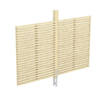 Skan Holz Rückwand Rhombus passend für Einzel-Carport Spessart