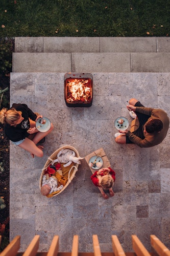 höfats CUBE Feuerkorb schwarz