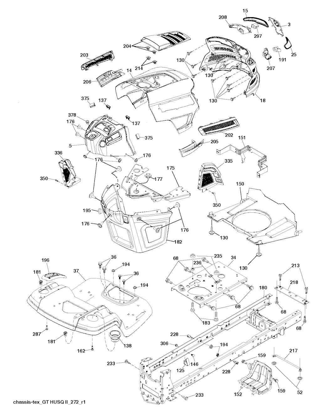 Explosionszeichnung Ersatzteile