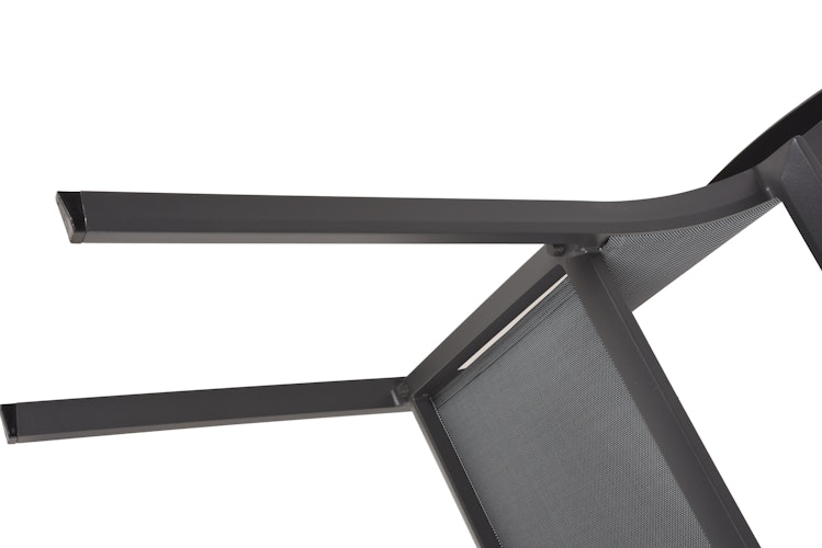 Garden Pleasure Gartenmöbel Set DAVINA / RANA 04, Tisch 180 x 90 +  6 Stapelsessel, Aluminium / Teak / Kunststoffgewebe