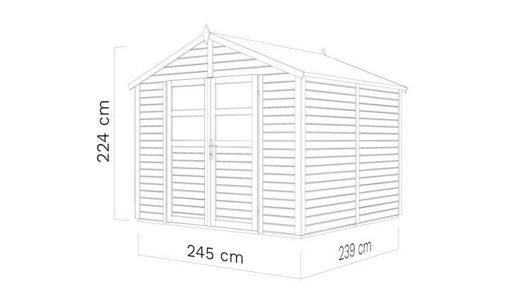 Bertilo Gerätehaus Visby 1/2/3/4 - 19 mm