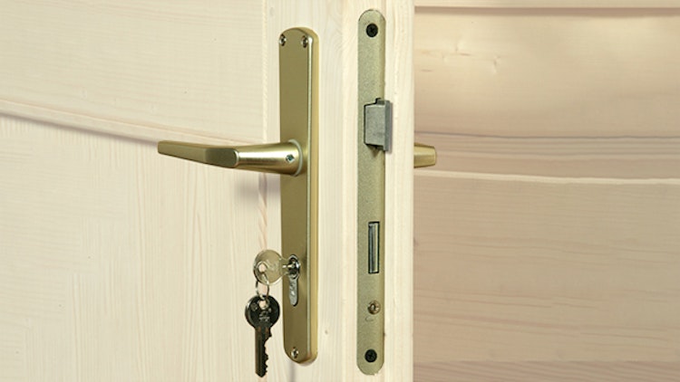 Weka 28 mm Designhaus 126+ mit extra hoher Tür - 28 mm