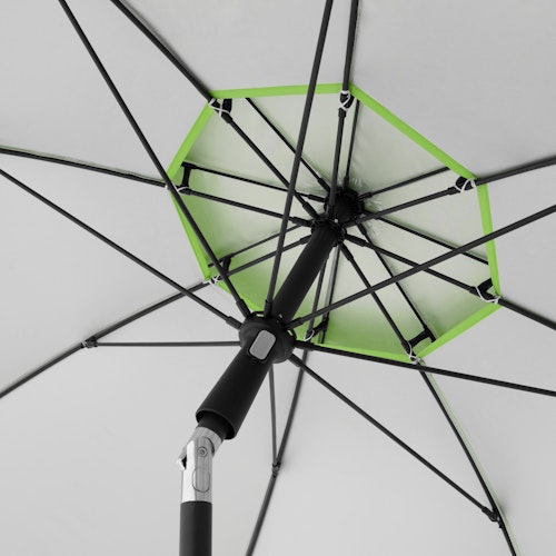 doppler Strandschirm WINDPROFI 200 Manual, Aluminium Anthrazit / 100 % Polyester 80 g/m²