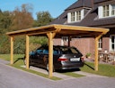 Vorschaubild Skan Holz Emsland - Flachdach Carport aus Leimholz Breite 404 cm