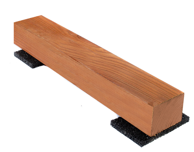 Feuchtigkeitssperre / Gummigranulat Unterleg-Pads für Gartenhäuser 24 Stück