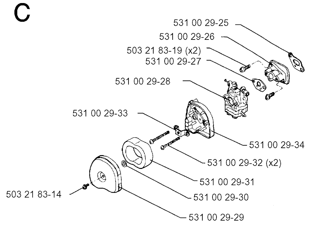 Explosionszeichnung Ersatzteile