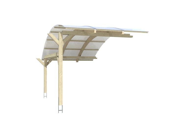 Skan Holz Schwaben Carport-Stellplatzerweiterung aus Leimholz Breite 299cm