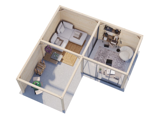 Palmako Carport/Pavillon Connect Lenna 24,9 m² Set 412 Slide