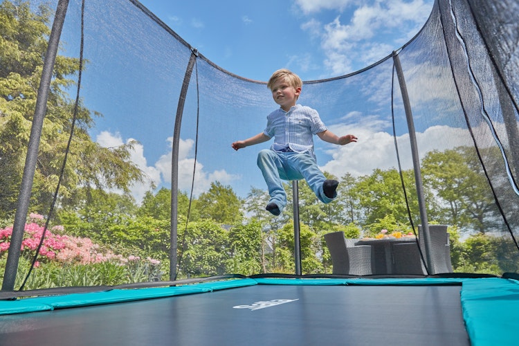 Salta Trampolin Comfort Edition Ground mit Sicherheitsnetz