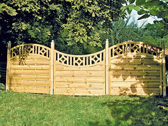 T&J ANTIKZAUN-Serie Doppelbogen I 180 x 180/160 cm