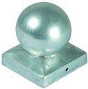 Vorschaubild T&J Pfostenabdeckung aus Metall 9 x 9 cm Kugel