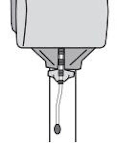Juwel Ersatzschutzhülle weiß für Wäschespinne mit Perlen