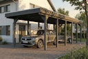 Vorschaubild Skan Holz Friesland - Flachdach Carport aus Nadelholz Breite 320 cm