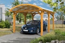Vorschaubild Skan Holz Franken - Bogendach Einzelcarport aus Leimholz Breite 376 cm