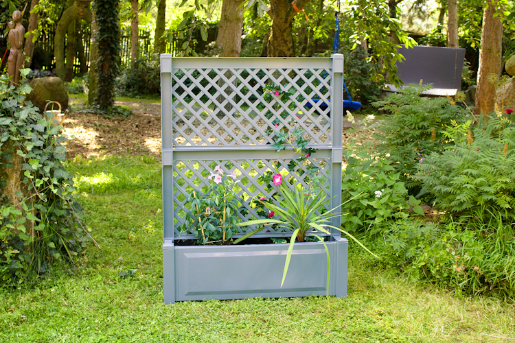 KHW Pflanzkasten groß mit Zentralspalier (2-tlg.) 100 cm