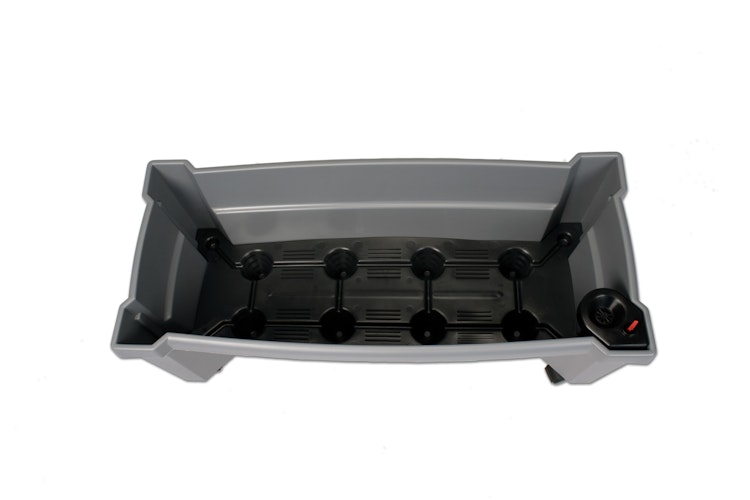 KHW Calypso Pflanzkasten auf Rollen mit Bewässerungssystem + Spalier