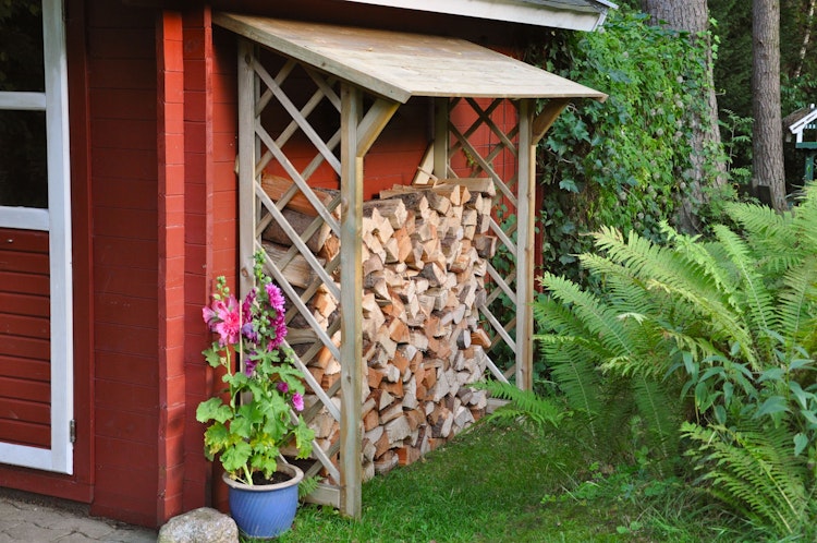 T&J ANNE Kaminholzregal 180 x 177 x 48/78 cm