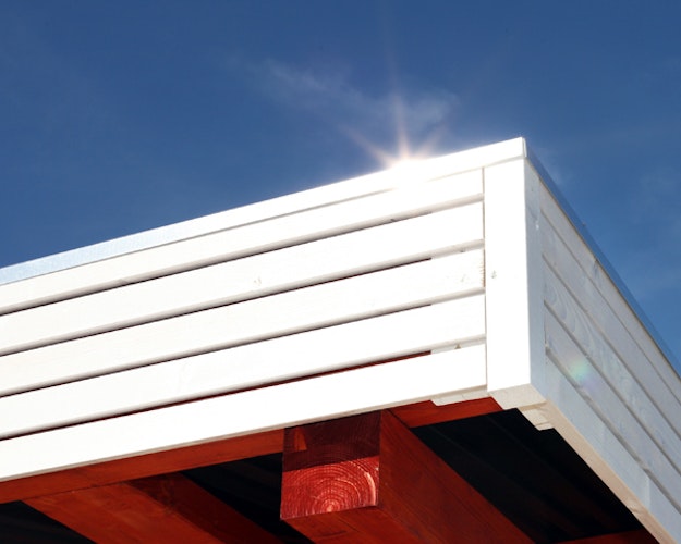 Skan Holz Spessart- Flachdach Einzelcarport aus Leimholz Breite 355 cm