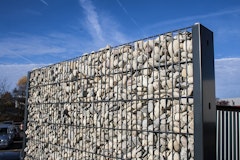 Kraus Gabionen Pfostenset - Seitenelemente - zum Einbetonieren 100mm - Anthrazit - 1540 mmZubehörbild