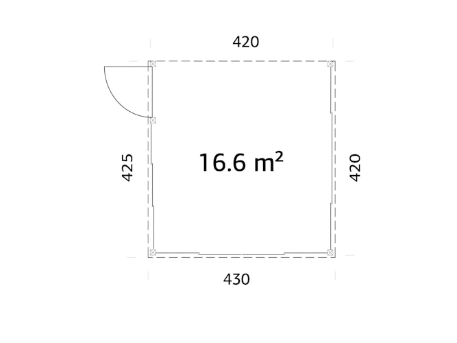 Palmako Glashaus Lumi 16,6 m² (Wintergartenanbau) - Slide