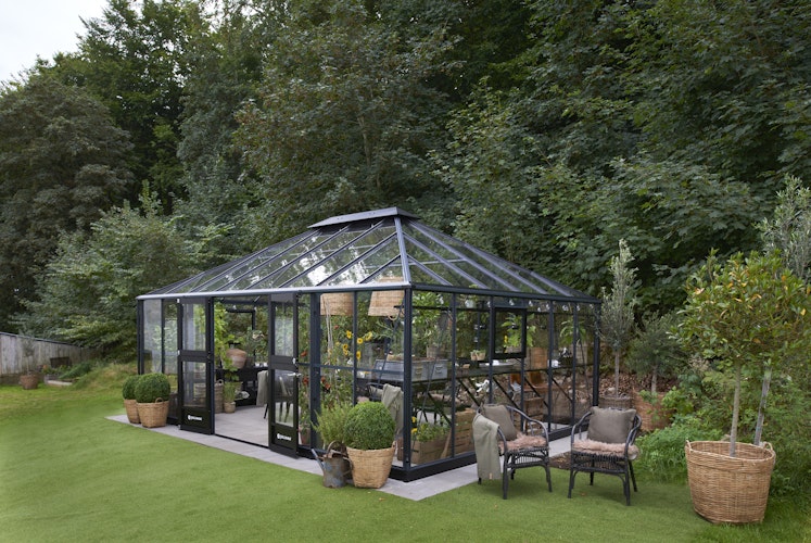 Juliana Gewächshaus Grand Oase Set inkl. Fundamentrahmen - 25,6 m²