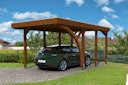 Vorschaubild Skan Holz Carport Friesland 314x555 cm inkl. 1 Einfahrtsbogen Sparset 5