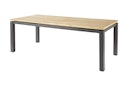Vorschaubild Diamond Garden Ausziehtisch PORTO, Edelstahl Dunkelgrau / Recycled Teak