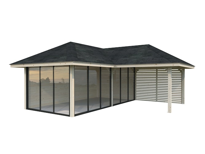 Palmako Pavillon Bianca 24,9 m² Set 214 Slide - 28 mm