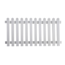 Vorschaubild GroJa  BasicLine Gartenzaun weiß, Höhe: 90cm x Breite 180cm  Element Kunststoff gerade 