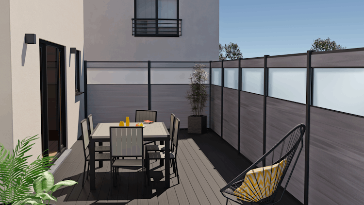 Fiberdeck BOSTON WPC PREMIUM Zaunprofil