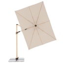 Vorschaubild doppler Pendelschirm ALU WOOD 300 x 220, Aluminium Esche-Optik / 100 % Polyester 180 g/m²