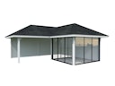 Vorschaubild Palmako Pavillon Bianca 24,9 m² Set 212 Slide - 28 mm