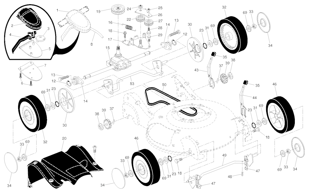 Explosionszeichnung Ersatzteile