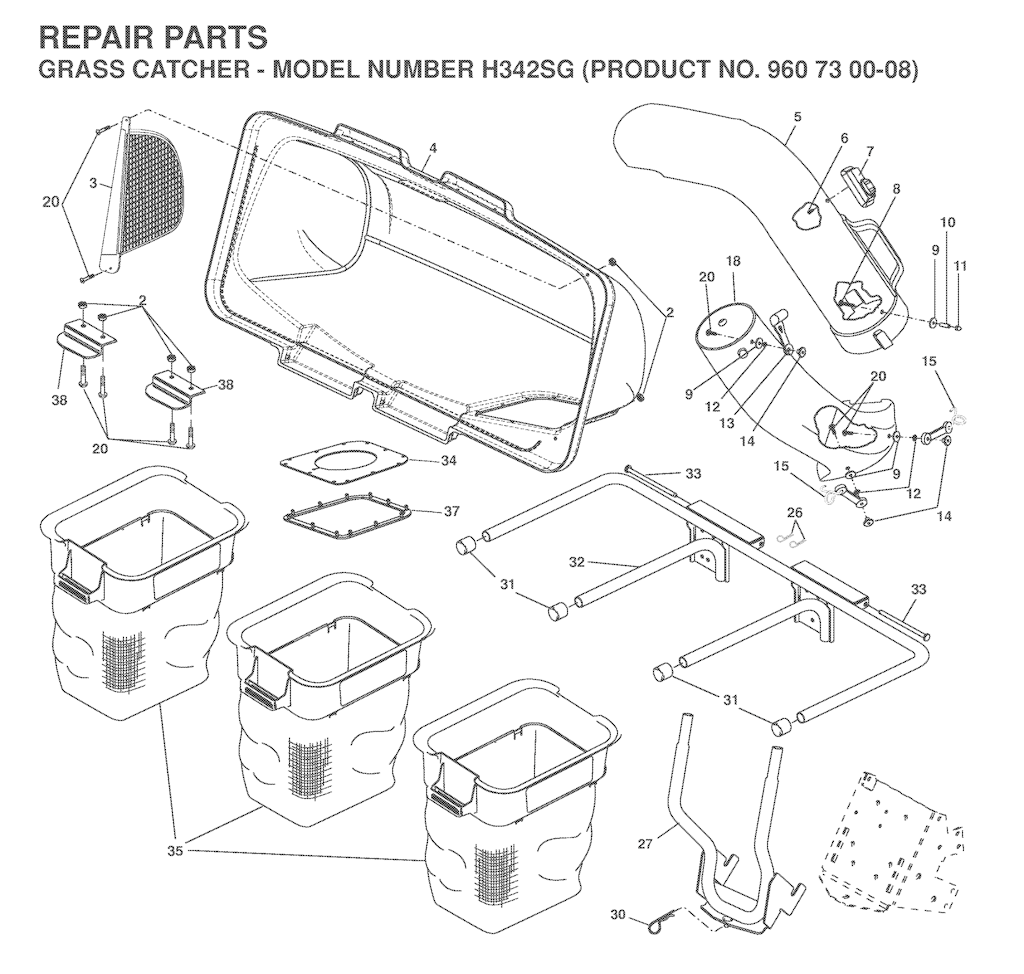 Explosionszeichnung Ersatzteile
