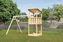 Vorschaubild Akubi Kinderspielturm Anna mit Pultdach inkl. Doppelschaukel