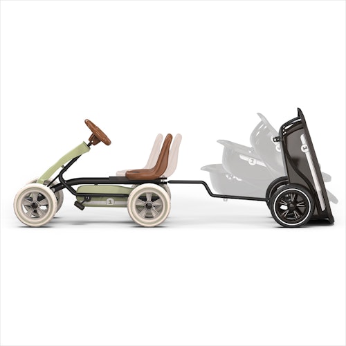 EXIT Foxy Gokart mit Anhänger - Retro Grün