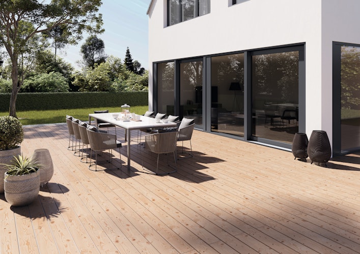 OSMO Terrassendiele Kanadische Douglasie 27 x 143 mm - genutet/geriffelt
