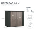Vorschaubild Suncast Kunststoff-Geräteschrank Modern (groß) - stahlverstärkt