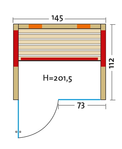 Infraworld Infrarotkabine Fusion Glas 145 Fichte RG inkl. 5-teiligem gratis Zubehörset