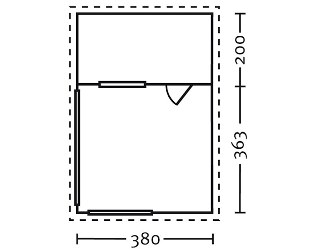 Skan Holz 28 mm Gartenhaus Terrassenhaus 28 / Alicante