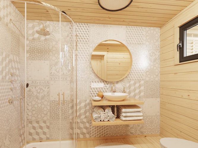 Palmako Ferienhaus Cecilia 27,3 m² Slide Plus - 70 mm