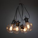 Vorschaubild Konstsmide Ganzjahresbeleuchtung LED  Biergartenketten System Erweiterungs-Set, 10 klare Birnen, bernsteinfarben (2395-800)