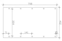 Vorschaubild Skan Holz Friesland - Flachdach Carport aus Nadelholz Breite 402 cm
