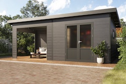 Wolff Finnhaus WPC Gartenhaus Tona 6024 - 28 mm