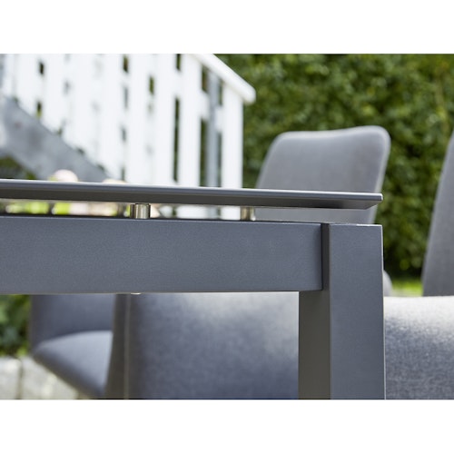 Diamond Garden Tischgestell SAN MARINO, Edelstahl Dunkelgrau