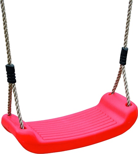 Akubi Kinderspielturm Luis mit Doppelschaukel, Netzrampe und Wellenrutsche