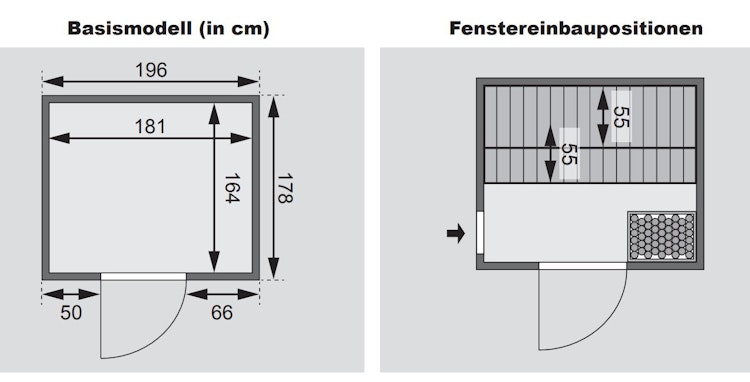 Karibu Woodfeeling Sauna Tromsö - 68 mm Aktionssauna inkl. gratis Sauna-Zubehörset im Wert von 234,94 €