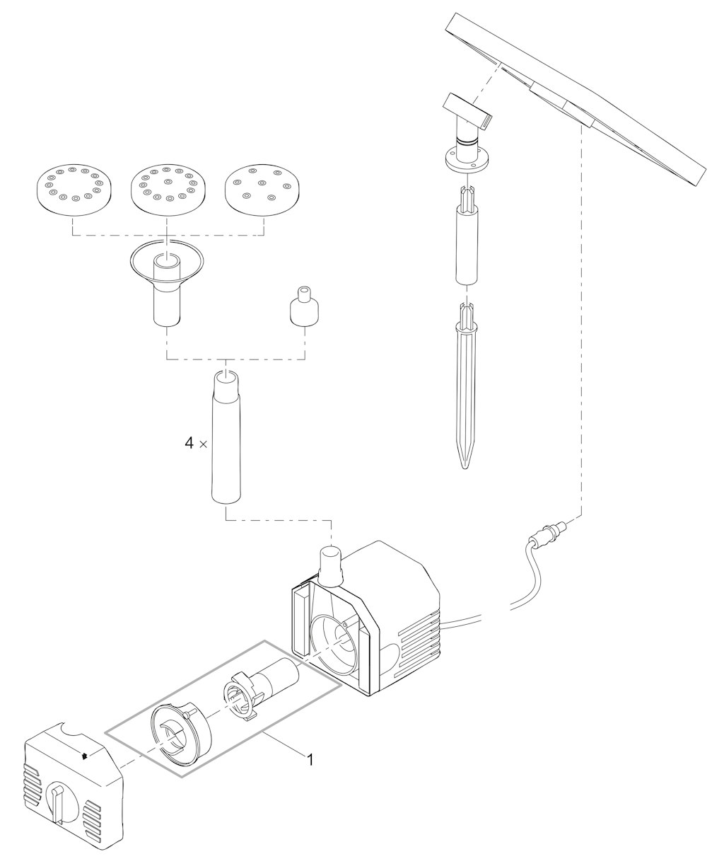Explosionszeichnung Ersatzteile
