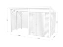 Vorschaubild Palmako Gerätehaus Leif 3,0 m² + 2,9 m² Anbau - 16 mm